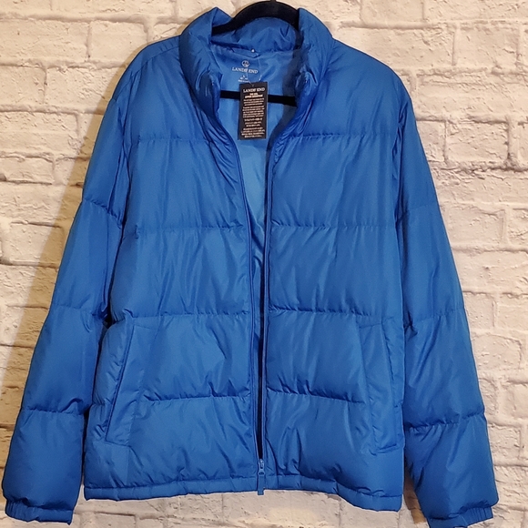 🧥Lands' End Men's NWT Down Puffer Jacket - Picture 1 of 8